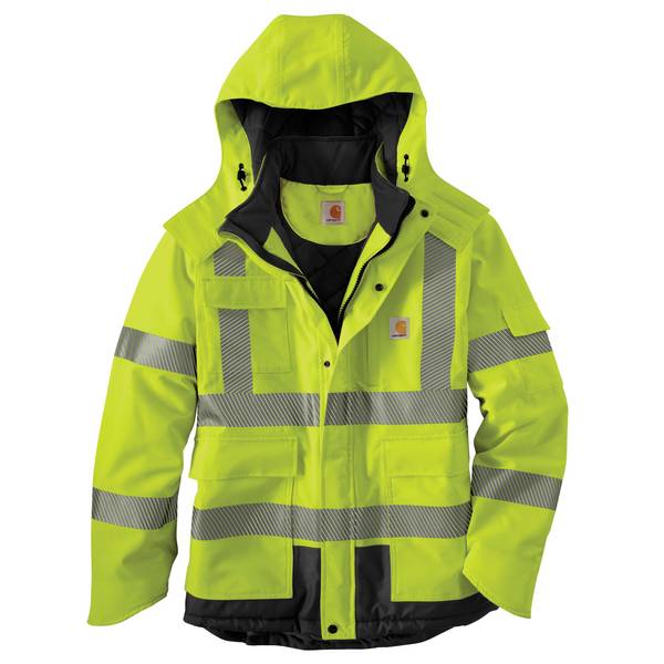 Carhartt Men's Hi-Vis Class 3 Sherwood Jacket - 100787-323-S