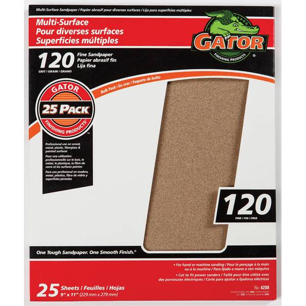 120 grit sandpaper