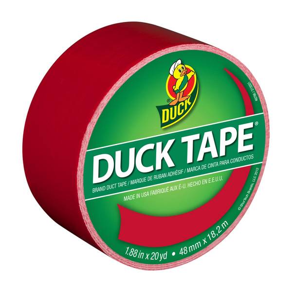 3M Scotch Colored Duct Tape 1.88in x 20yd Red
