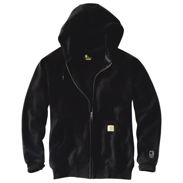 Black Carhartt Men's Rain Defender Paxton Heavyweight Hooded Zip - Veteran  Plumbing, Heating, & Cooling