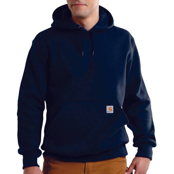 Men's Paxton Rain Defender Hooded Sweatshirt, 55% Cotton/45% Polyester, 13oz, New Navy, L