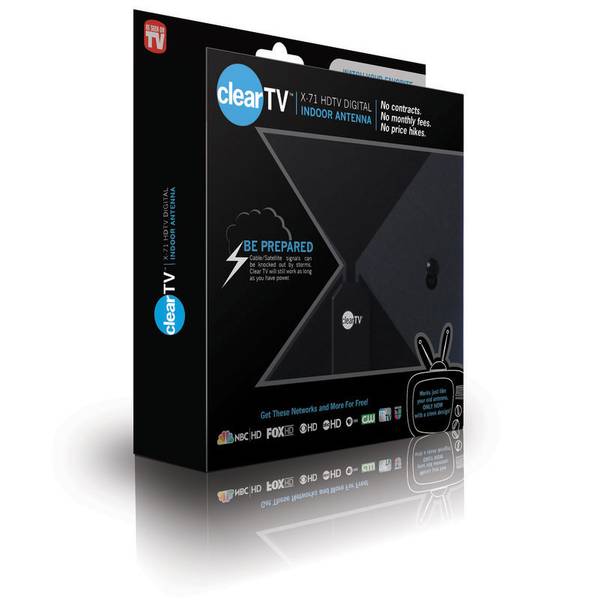 clear tv antenna as seen on tv