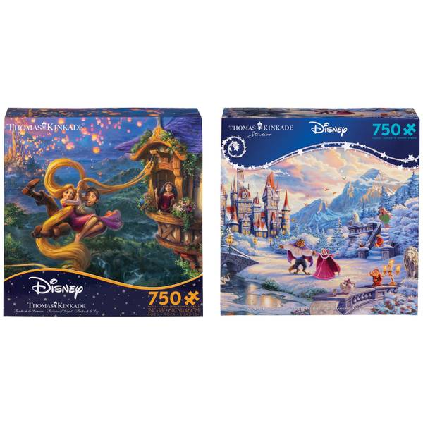 Ceaco 750 Piece Thomas Kinkade Disney Puzzle Assortment - 2903 | Blain ...