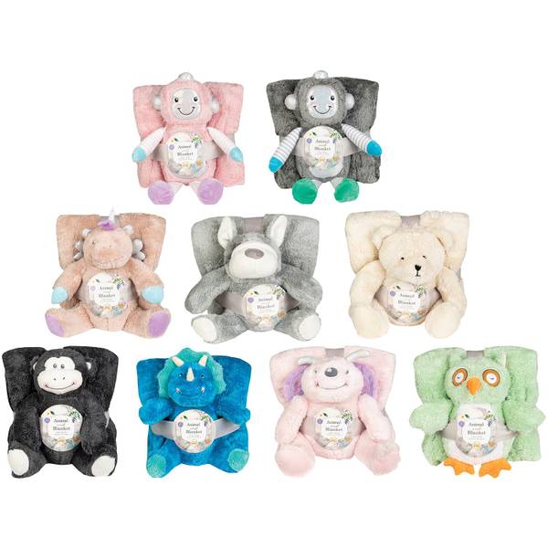 Silver One 2Piece Blanket and Stuffed Animal Set CHB1467521 Blain's Farm & Fleet