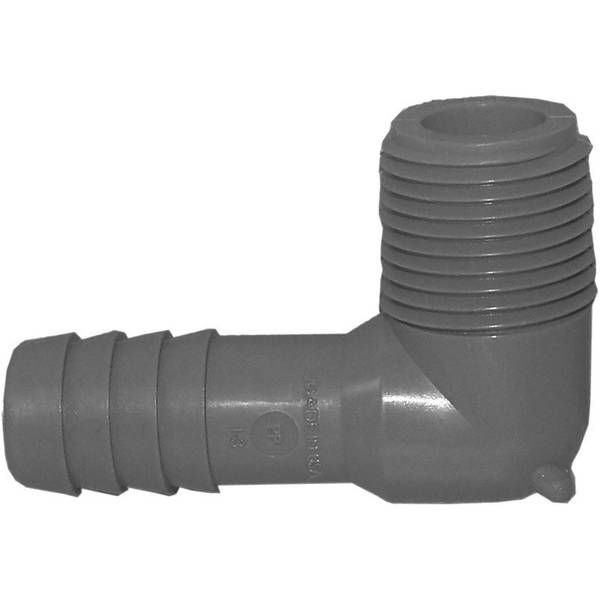 Genova PVC Combination Insert / Male Elbow, 1/2" 352805 Blain's