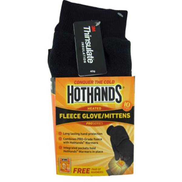 HotHands Men's Heated Mittens, Black, 2 MB2 Blain's Farm & Fleet