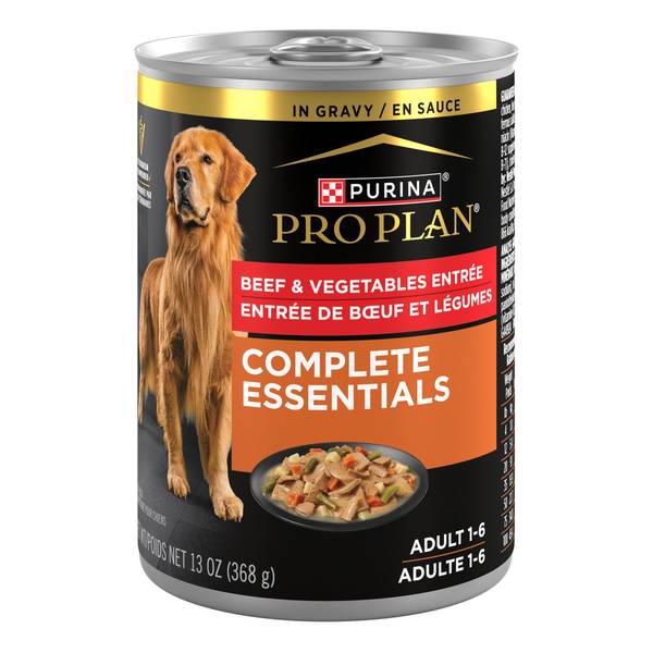 Photo of Complete Essentials Beef & Vegetables Entree Adult Wet Dog Food, 13 oz Real Beef