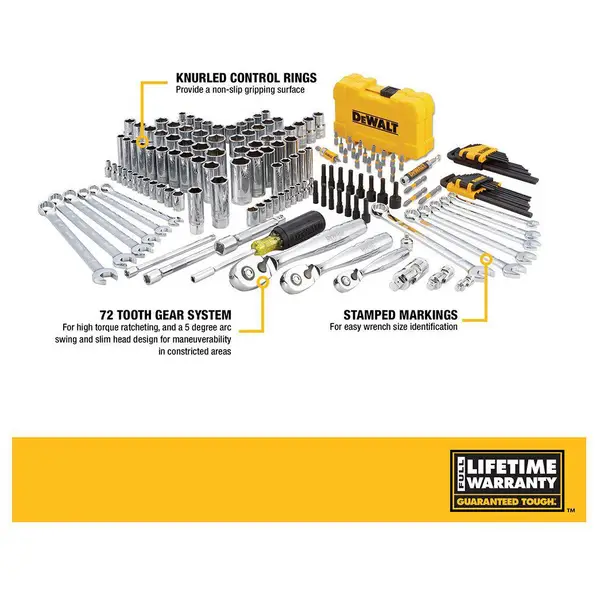 DEWALT 168-Piece Mechanics Tools Set - DWMT73803 | Blain's Farm