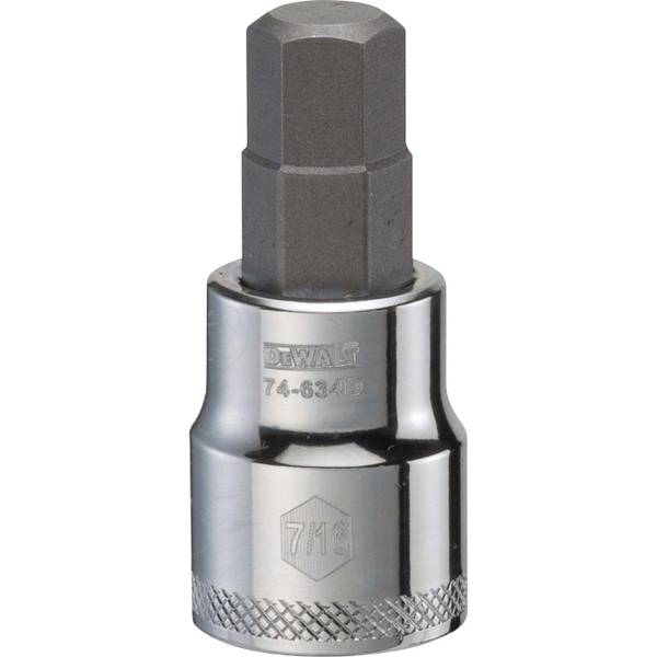 DEWALT SAE 3/8" Drive Hex Bit Socket, 7/16" DWMT74634OSP Blain's