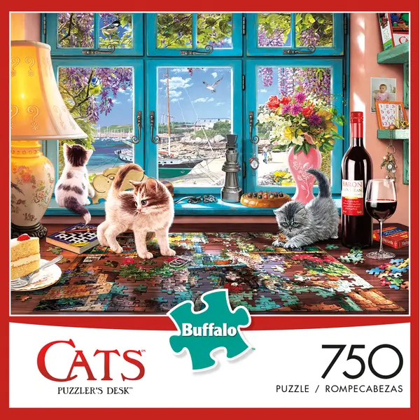 Buffalo Games 750-Piece Charles Wysocki Cats Puzzle Assortment