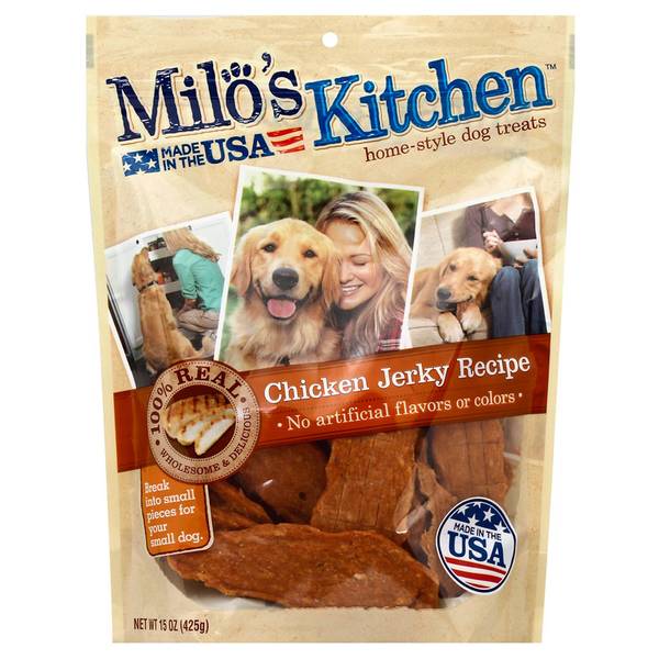 Milo's Kitchen 15 oz Chicken Jerky Recipe Homestyle Dog Treats 10079100519245 Blain's Farm