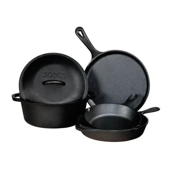 Lodge Cast Iron Seasoned 5 piece Wildlife Series Set 