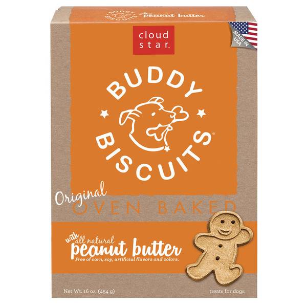 Buddy Biscuits Original Oven Baked Dog Treats, Peanut Butter BDB12500