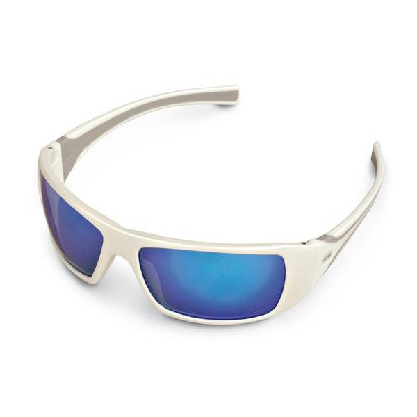 Photo of White Ice Silver Mirrored Safety Glasses