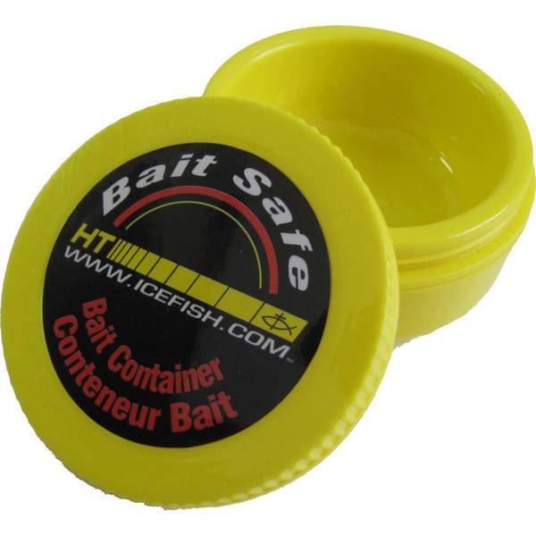 HT Hard Core Bait Safe 3" Yellow Bait Container HCBC-3