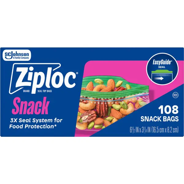 Ziploc 90 - Count Snack Bags - 71143 | Blain's Farm & Fleet