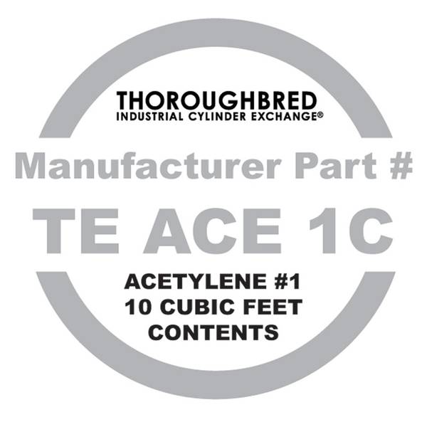 Photo of Industrial Acetylene Cylinder Contents Only