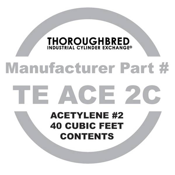 Photo of Industrial Acetylene Cylinder Contents Only