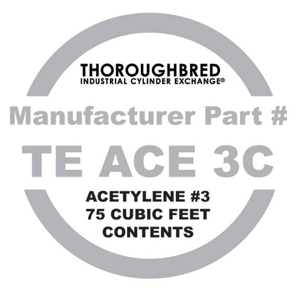 Photo of Industrial Acetylene Cylinder Contents Only