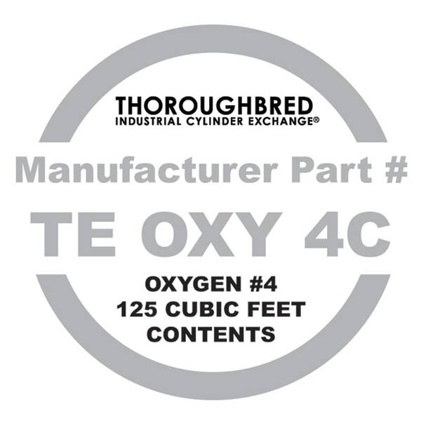 Photo of Industrial Oxygen Cylinder Contents Only