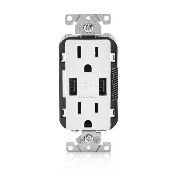 Feit Electric Wall Receptacle with USB Ports, 4-pack