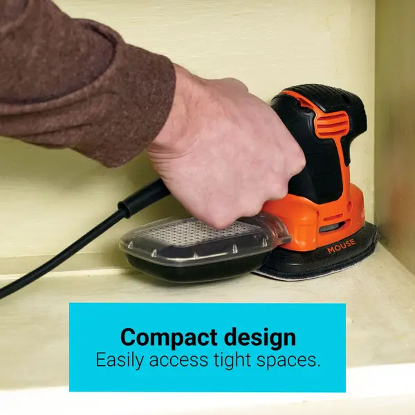 BLACK+DECKER Mouse Detail Sander, Compact with IRWIN QUICK-GRIP