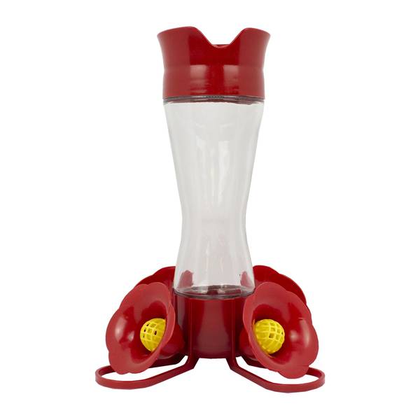Photo of Pinch-Waist Glass Hummingbird Feeder, 8 oz Wide-Mouth for Easy Filling and Cleaning