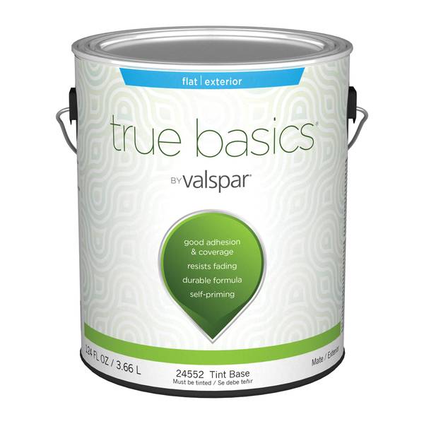 True Basics by Valspar Exterior Flat Tint Paint &amp; Primer