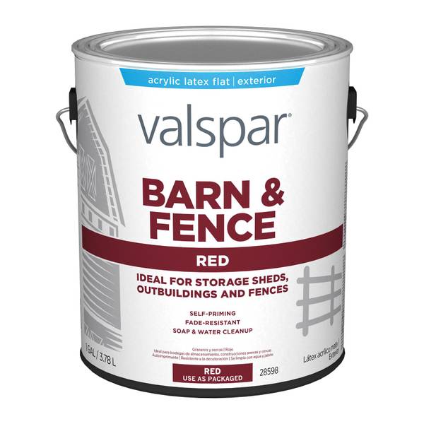 Photo of Barn & Fence Latex Exterior Paint, Flat, Red