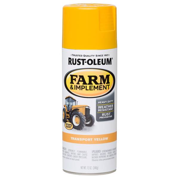 Photo of 12 oz Farm & Implement Transport Yellow Spray Paint