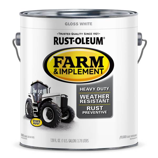 RustOleum Farm & Implement Gloss Paint, White 280166 Blain's Farm & Fleet