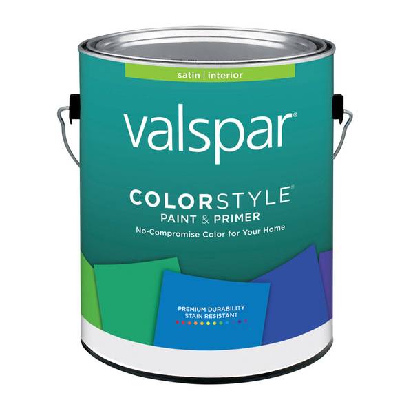 Valspar ColorStyle Interior Latex Satin Enamel, 1 Gallon - 44-26910-07 ...