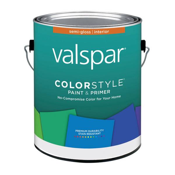 Valspar Color Style Interior Semi Gloss White. 