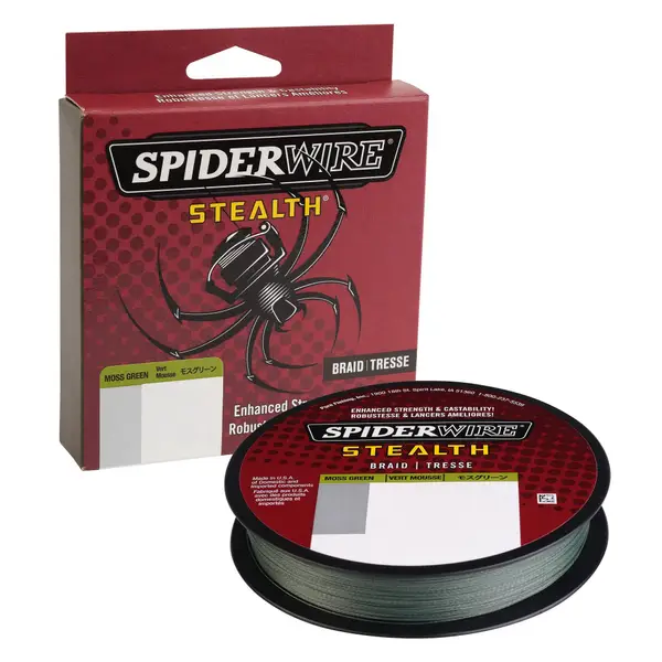 SpiderWire 6 lb Moss Green Stealth Braid Line - 1562374