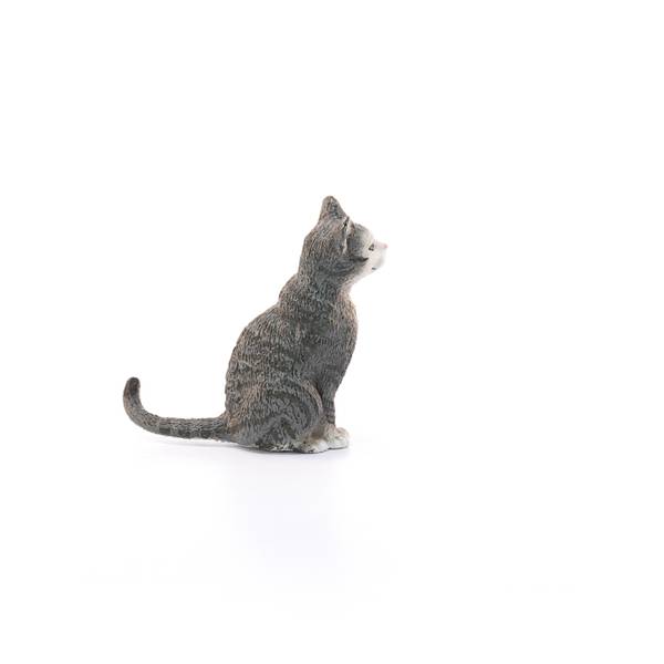 Schleich Cat Sitting Toy Figure 