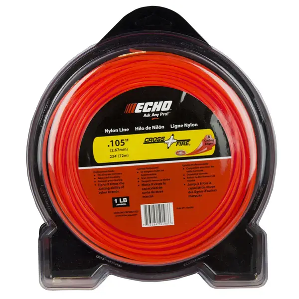 ECHO .105 CROSSFIRE STRING TRIMMER LINE 1 POUND SPOOL 117' PART # 311105065 NEW