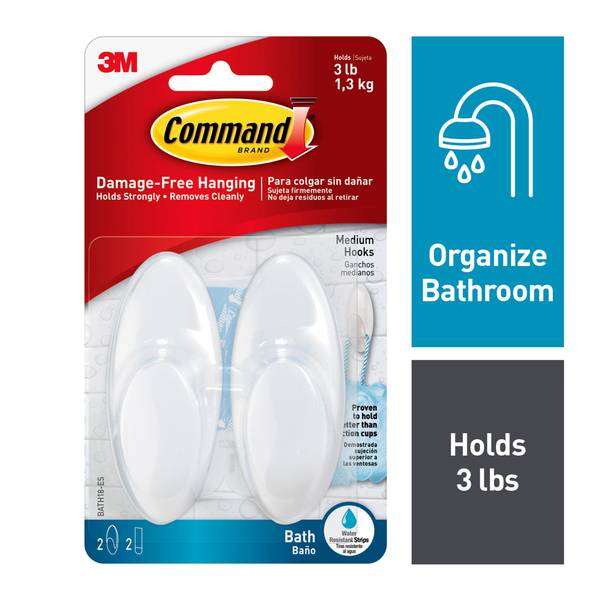 Command Satin Nickel Shower Caddy (1-Shower Caddy) (4-Adhesive Strips)