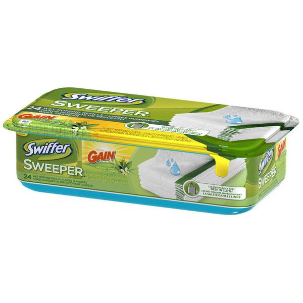 60 Count Swiffer Sweeper Wet Cloth Refill 