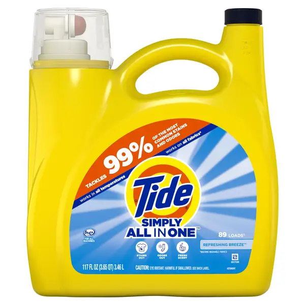 Détergent à lessive liquide Tide Simply Clean and Fresh de 115