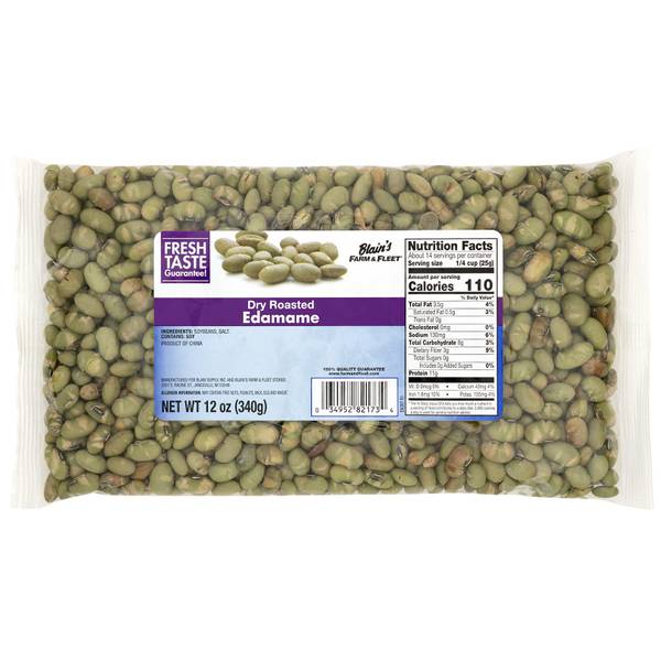 Blain's Farm & Fleet 12 oz Dry Roasted Edamame 606435 Blain's Farm