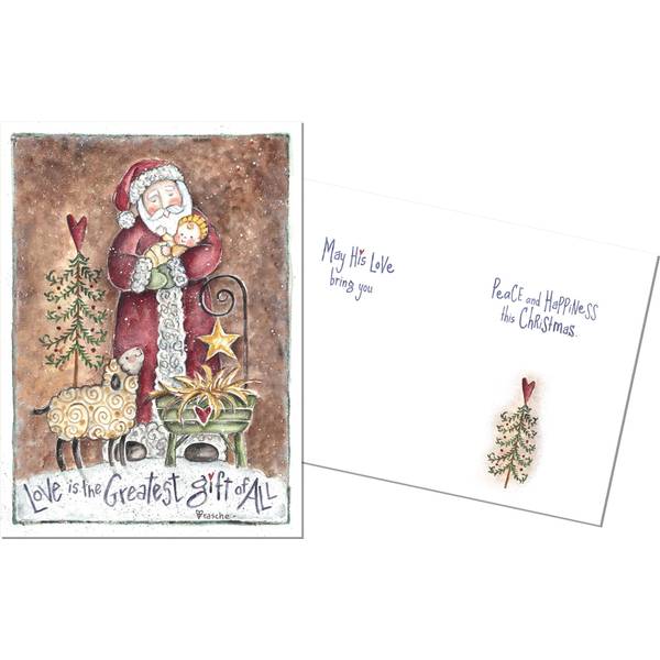 LPG Greetings 18-Count Greatest Gift Santa Christmas Cards - 52667 ...