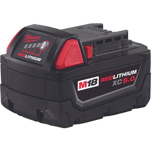 Battery For Milwaukee M18 Lithium XC 5AH 48-11-1860 48-11-1890 & M12-18C Charger 