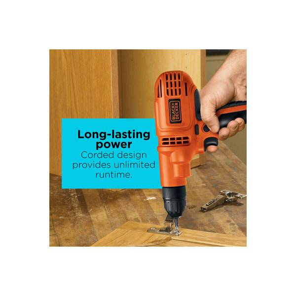 BLACK & DECKER 5.2-Amp 3/8-in Corded Drill at