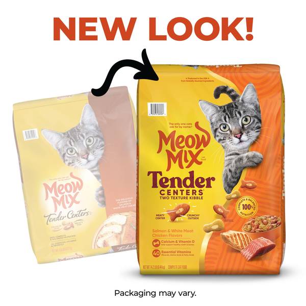 Meow Mix Tender Centers Dry Cat Food, 14.2 lb, Two Texture Kibble -  2927428958 | Blain's Farm & Fleet
