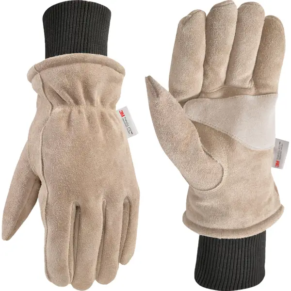 Wells Lamont Men's Lined HydraHyde Winter Leather Work Gloves
