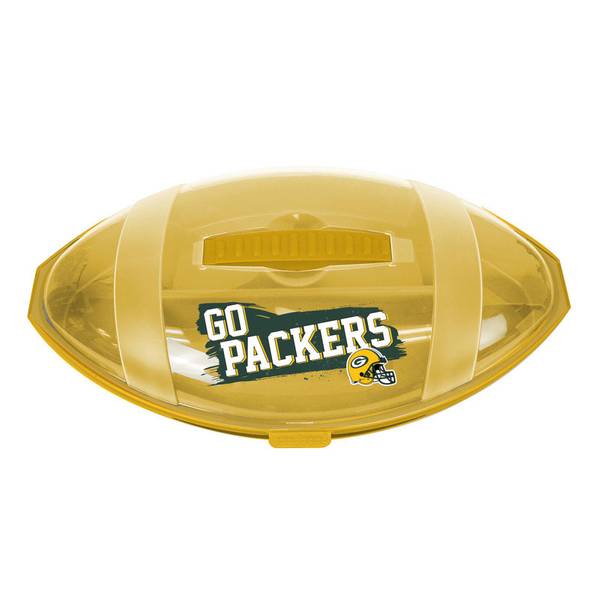 NFL Green Bay Packers Divided Football Snack Tray 12689 Blain's