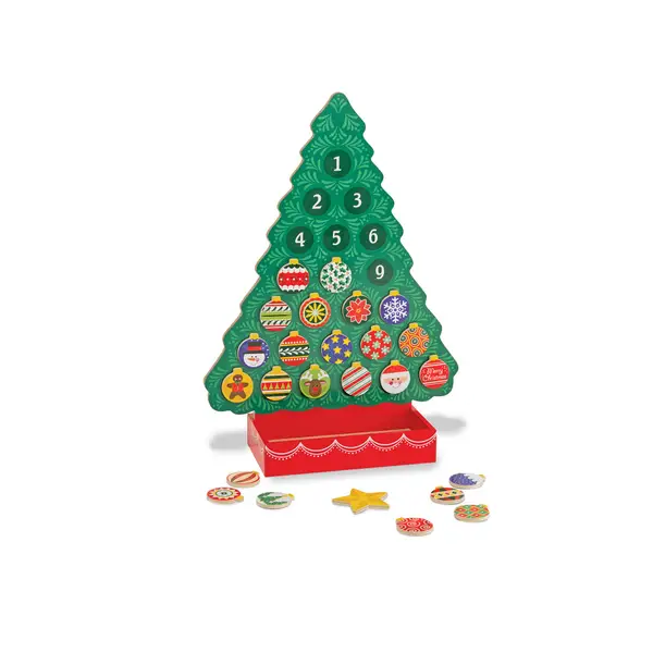 Melissa & Doug Countdown to Christmas Wooden Advent Calendar