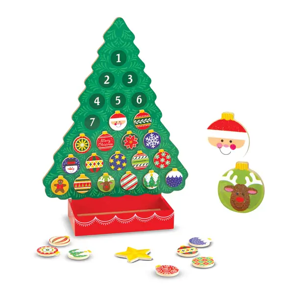 Melissa & Doug Countdown to Christmas Wooden Advent Calendar