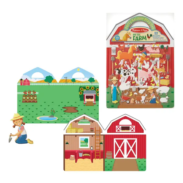 Melissa & Doug Farm Puffy Stickers - 50529