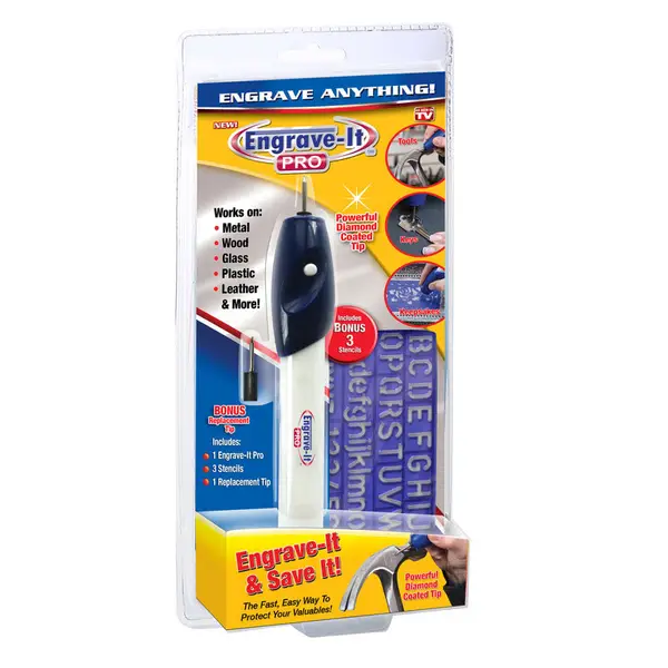 As Seen On TV Engrave-It Pro Engraving Pen Tool - ET-MC4 | Blain's